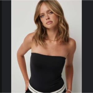 Ardene Bodysuit Strapless Black & White Set